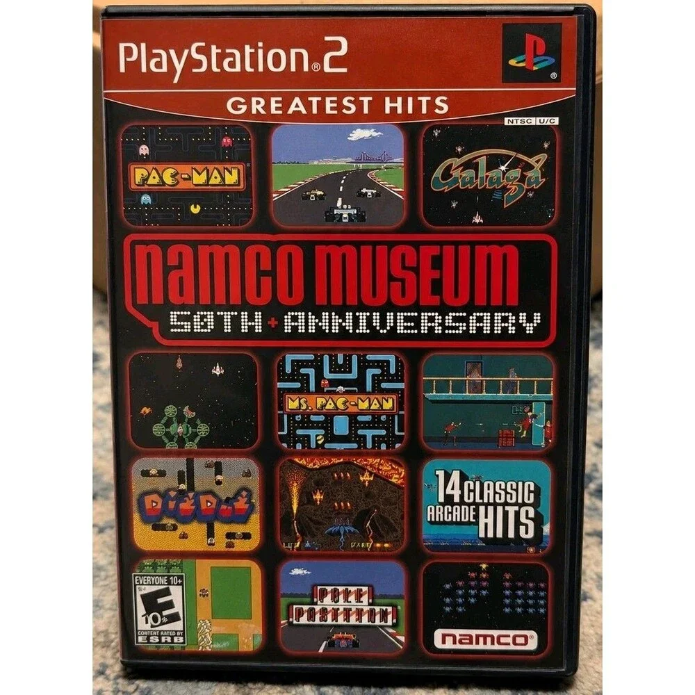 Namco Museum 50th Anniversary Greatest Hits PS2 PlayStation 2 Game CIB Tested